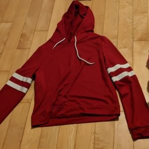 Long sleeve cropped hoodies